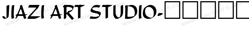 JIAZI ART STUDIO字体转换
